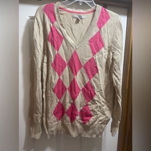 Old Navy argyle sweater XL OBO